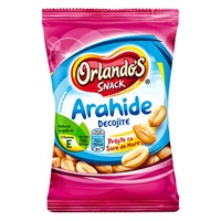 Pachet: 2 x Arahide decojite prajite cu sare Orlandos Snack, 300g
