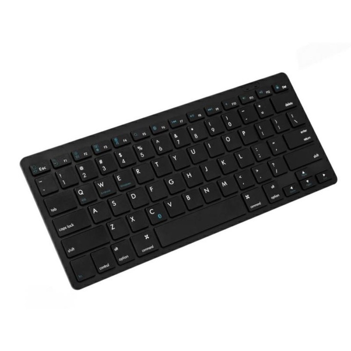 Tastatura Bluetooth pentru PC, Smart TV sau Telefon, raza 10m, alimentare baterii AAA