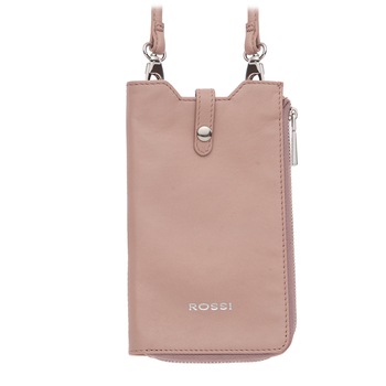 Husa pentru telefon mobil dama, piele naturala, Roz prafuit Husa pentru telefon mobil dama, piele naturala, Roz prafuit