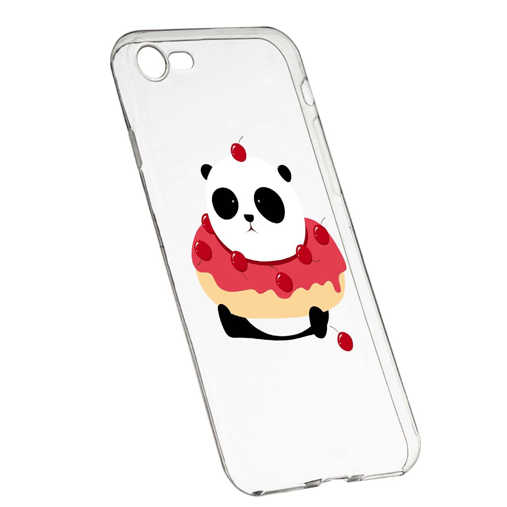 Husa de protectie Sweet Panda, pentru Apple iPhone 6 / 6S, rezistenta la uzura, anti-alunecare, din silicon Premium, 585