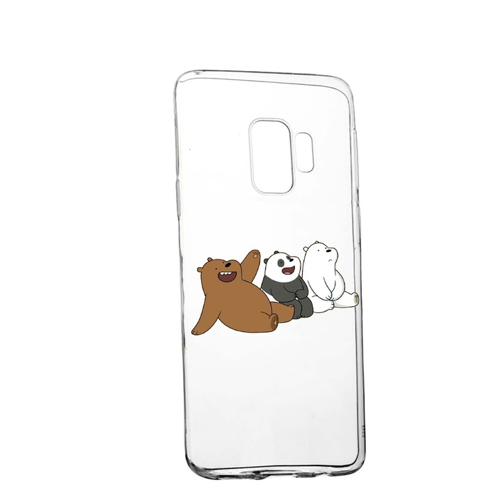 Husa de protectie We Bare Bears, pentru Xiaomi Redmi Note 8 Pro, rezistenta la uzura, anti-alunecare, din silicon Premium, 588