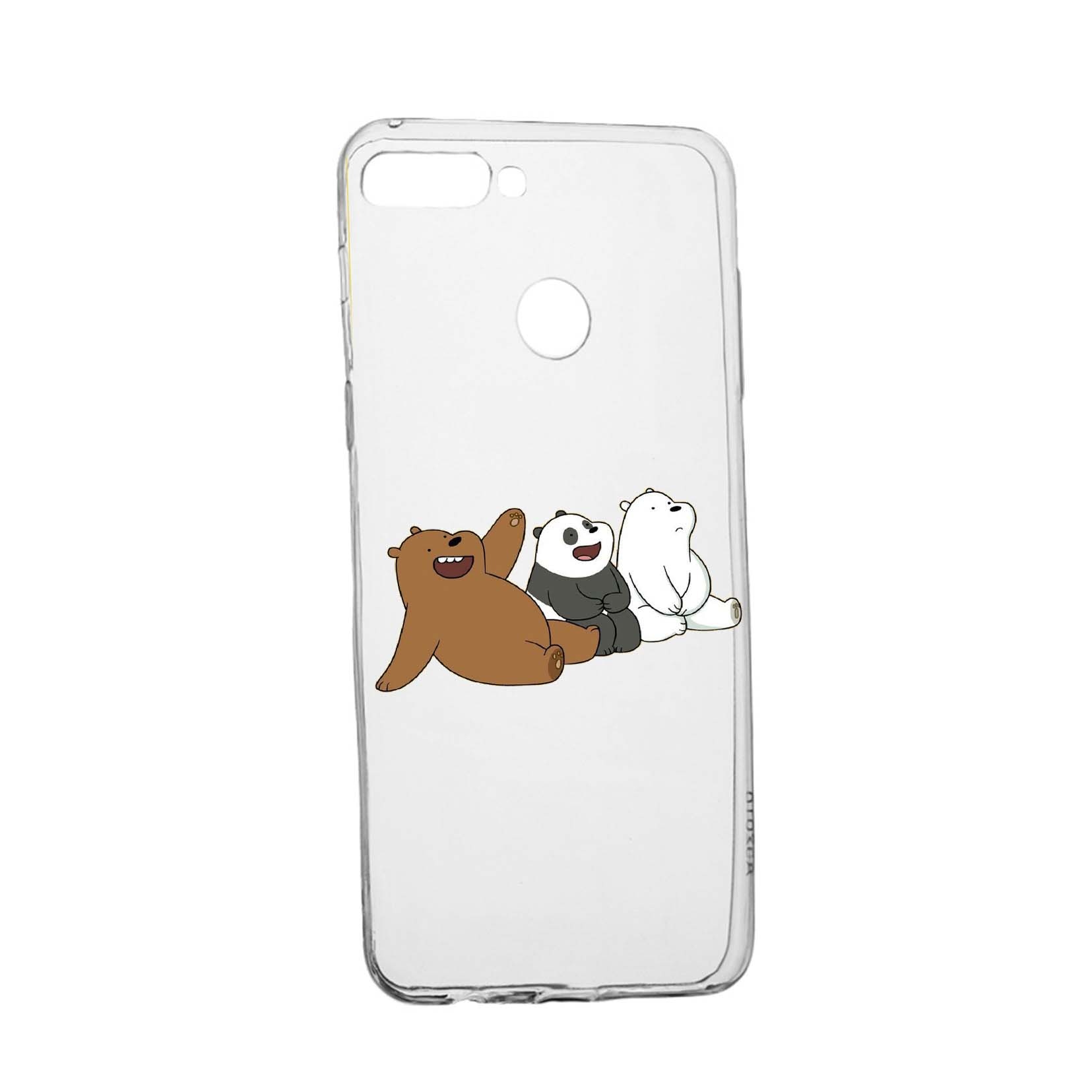 Husa de protectie We Bare Bears, pentru Oppo A7/ AX7, rezistenta la uzura, anti-alunecare, din silicon Premium, 588