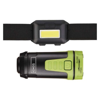 Set lanterna pentru cap si camping cu COB si CREE LED Set lanterna pentru cap si camping cu COB si CREE LED