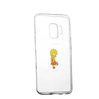 Husa de protectie Lisa - I'm a good girl, pentru Samsung Galaxy J4 2018, rezistenta la uzura, anti-alunecare, din silicon Premium, 591 Husa de protectie Lisa - I'm a good girl, pentru Samsung Galaxy J4 2018, rezistenta la uzura, anti-alunecare, din silicon Premium, 591