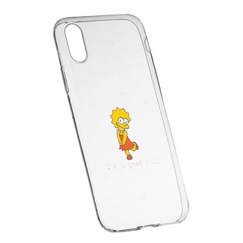 Husa de protectie Lisa - I'm a good girl, pentru Apple iPhone X / XS, rezistenta la uzura, anti-alunecare, din silicon Premium, 591 Husa de protectie Lisa - I'm a good girl, pentru Apple iPhone X / XS, rezistenta la uzura, anti-alunecare, din silicon Premium, 591