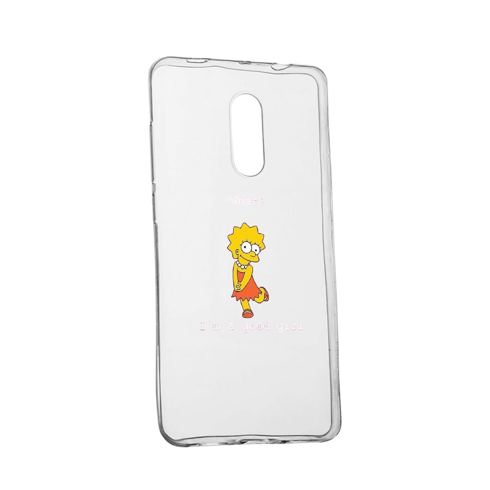 Husa de protectie Lisa - I'm a good girl, pentru Nokia 3.1 (2018), rezistenta la uzura, anti-alunecare, din silicon Premium, 591