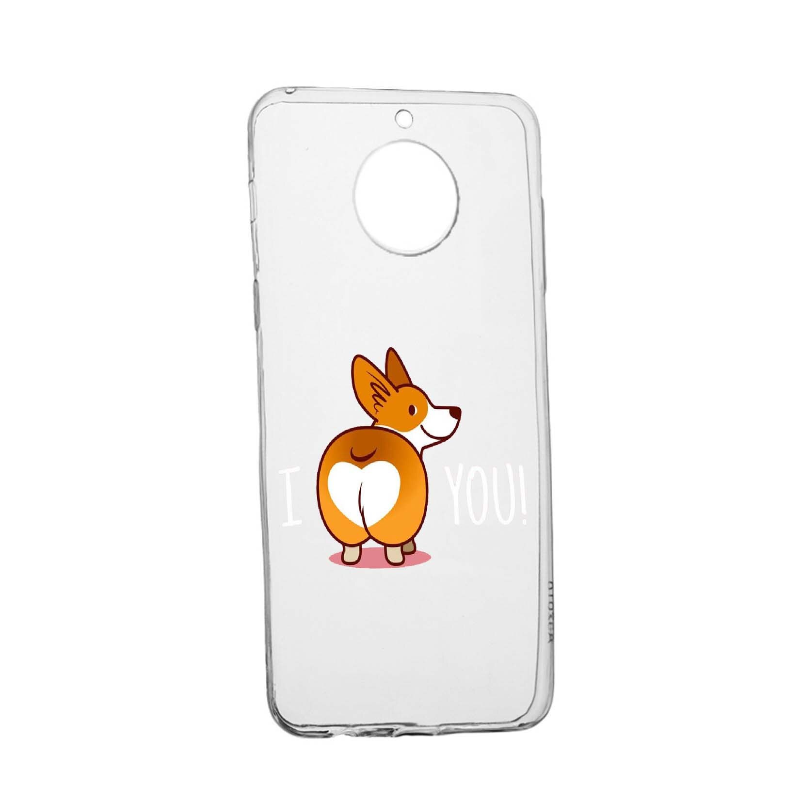 Husa de protectie Sweet doggy Emoji, pentru Motorola Moto G6, rezistenta la uzura, anti-alunecare, din silicon Premium, 593