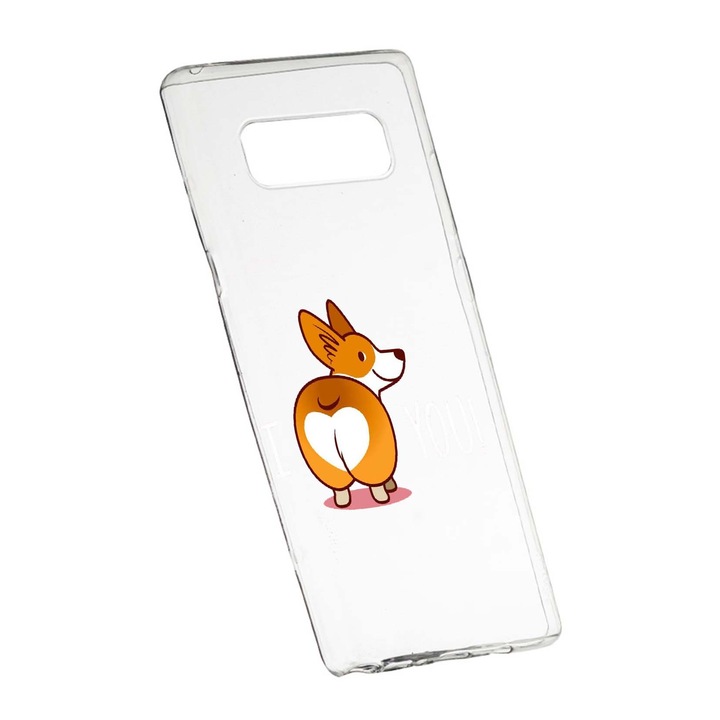 Husa de protectie Sweet doggy Emoji, pentru Samsung Galaxy Note 9, rezistenta la uzura, anti-alunecare, din silicon Premium, 593