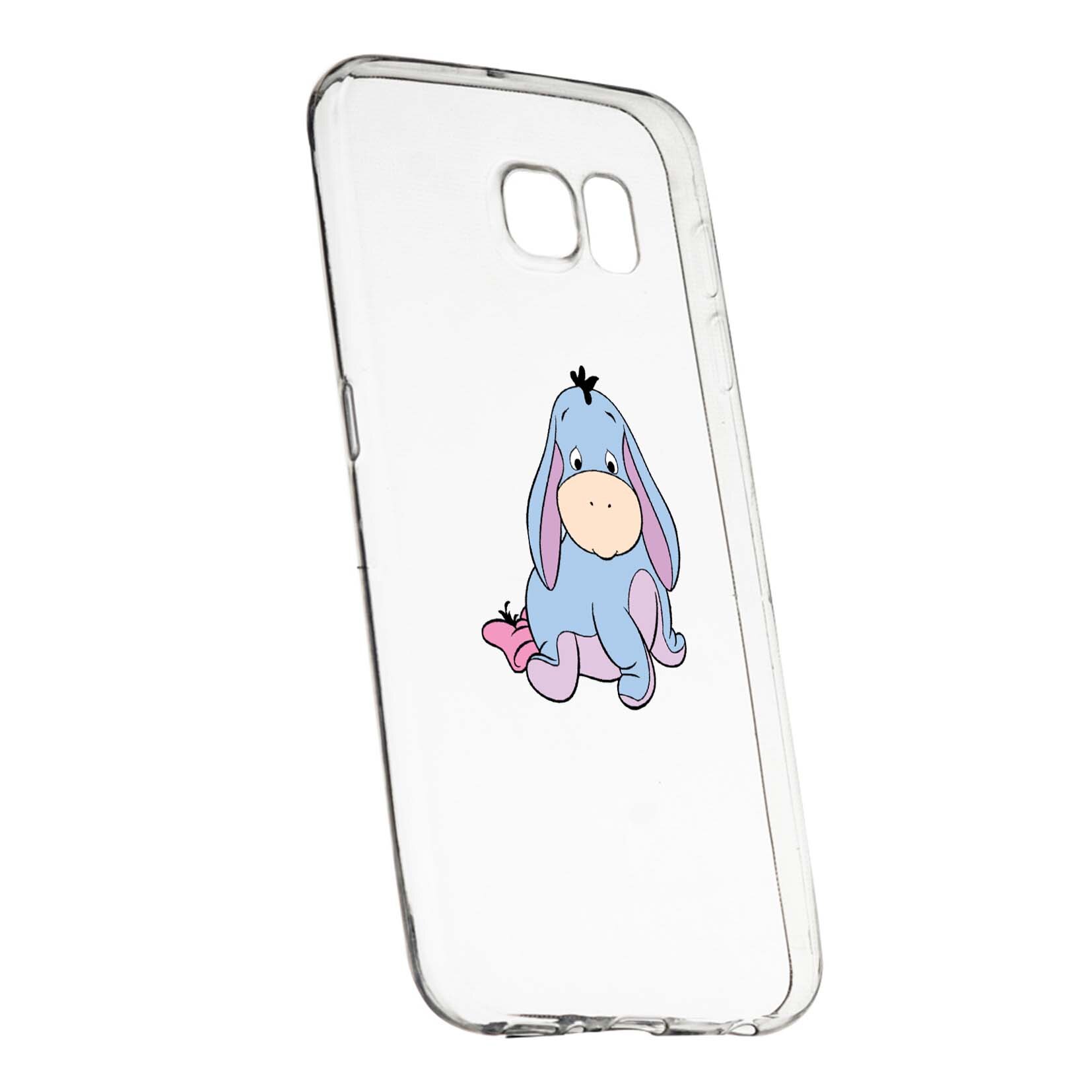 Husa de protectie Winnie the Pooh - Magarusul, pentru Samsung Galaxy S7 Edge, rezistenta la uzura, anti-alunecare, din silicon Premium, 594