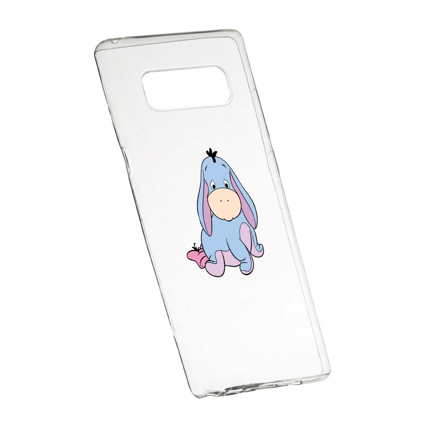 Husa de protectie Winnie the Pooh - Magarusul, pentru Samsung Galaxy Note 8, rezistenta la uzura, anti-alunecare, din silicon Premium, 594