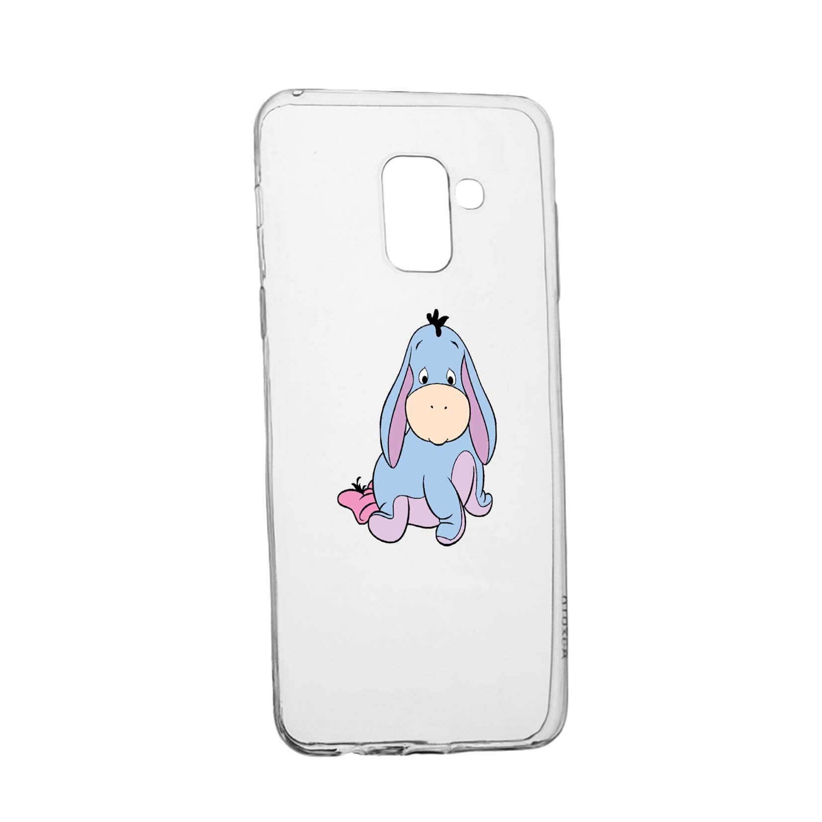 Husa de protectie Winnie the Pooh - Magarusul, pentru Samsung Galaxy A8 2018 / A5 2018, rezistenta la uzura, anti-alunecare, din silicon Premium, 594
