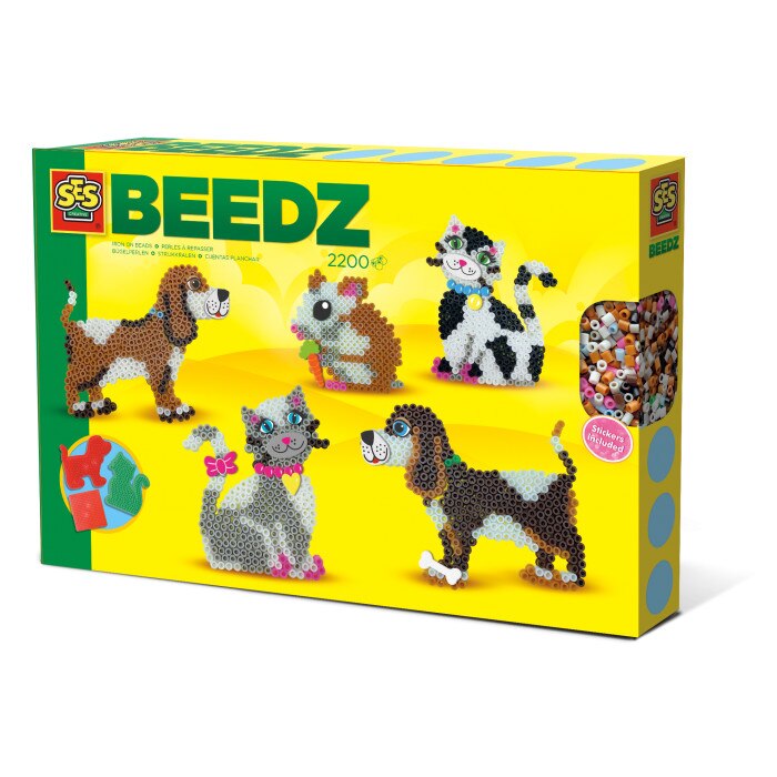 Set de artizanat Margele SES Creative Animalute de casa 2206 piese