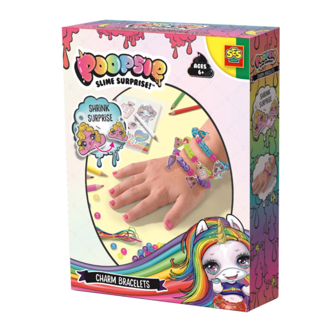 Set de artizanat SES Creative Poopsie Bratari Charm 16 piese
