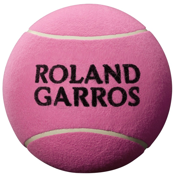 Топка за тенис Jumbo, Wilson Roland Garros Jumbo, 22 см, розова