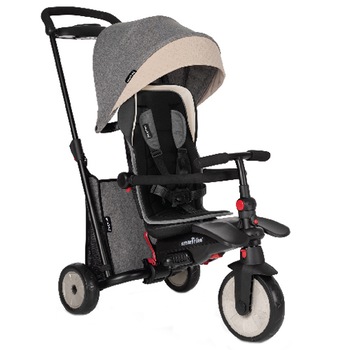 Tricicleta pliabila Smart Trike 7 in 1 STR5 Gri dotata cu frana si scaun rabatabil Tricicleta pliabila Smart Trike 7 in 1 STR5 Gri dotata cu frana si scaun rabatabil