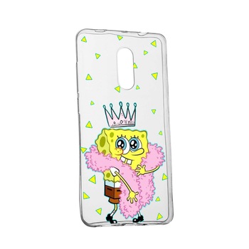 Husa de protectie SpondeBob, pentru LG Q7, rezistenta la uzura, anti-alunecare, din silicon Premium, 597 Husa de protectie SpondeBob, pentru LG Q7, rezistenta la uzura, anti-alunecare, din silicon Premium, 597