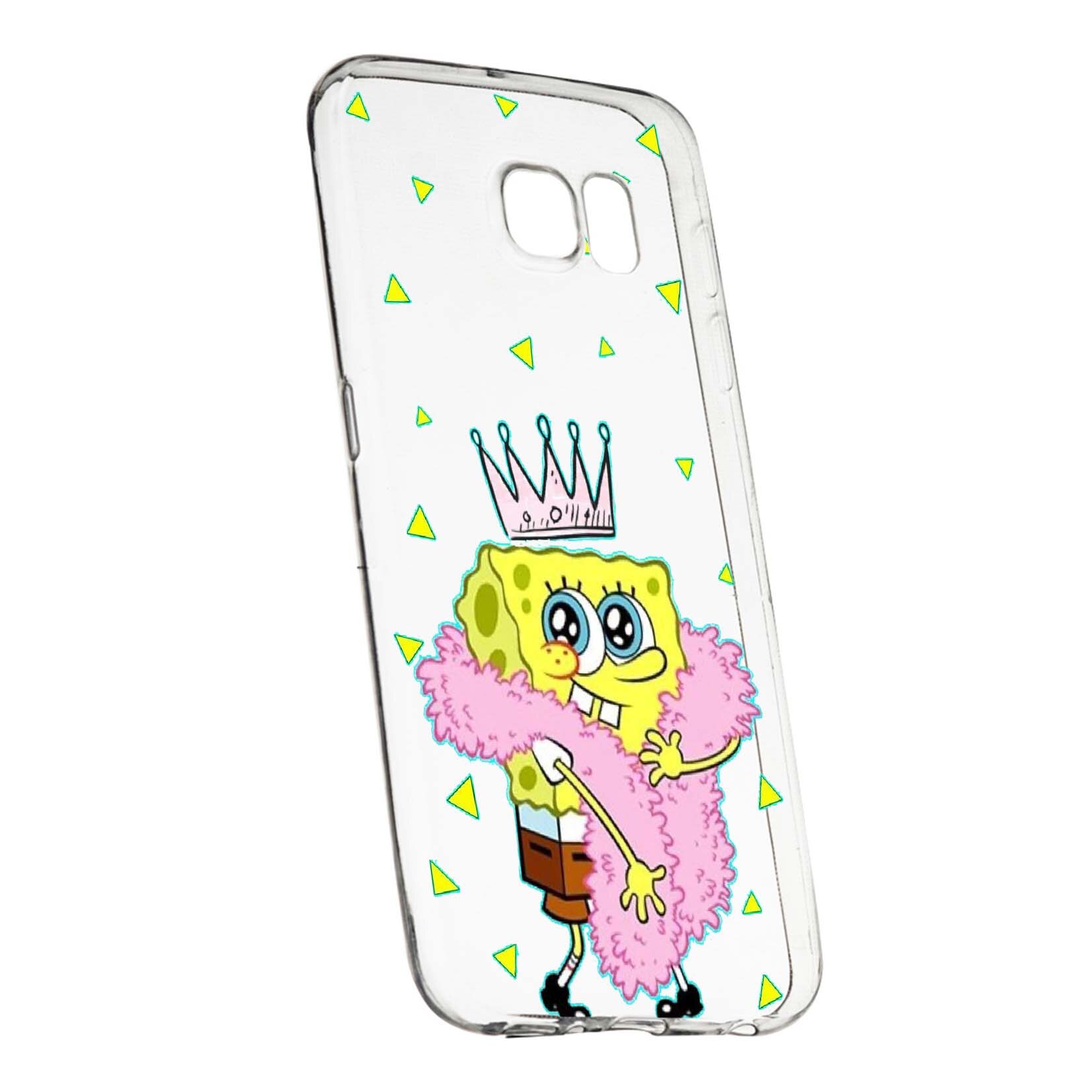 Husa de protectie SpondeBob, pentru HTC U Ultra, rezistenta la uzura, anti-alunecare, din silicon Premium, 597