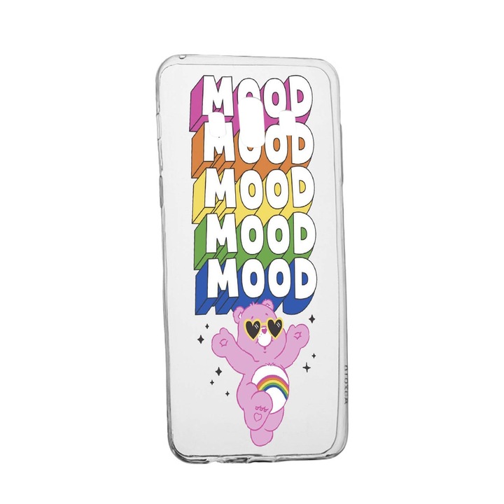 Husa de protectie Mood - Pink Bear, pentru Samsung Galaxy J6 Plus 2018, rezistenta la uzura, anti-alunecare, din silicon Premium, 599