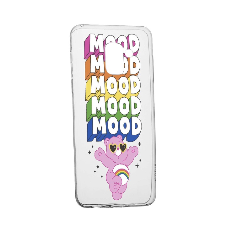 Husa de protectie Mood - Pink Bear, pentru Samsung Galaxy J6 2018, rezistenta la uzura, anti-alunecare, din silicon Premium, 599