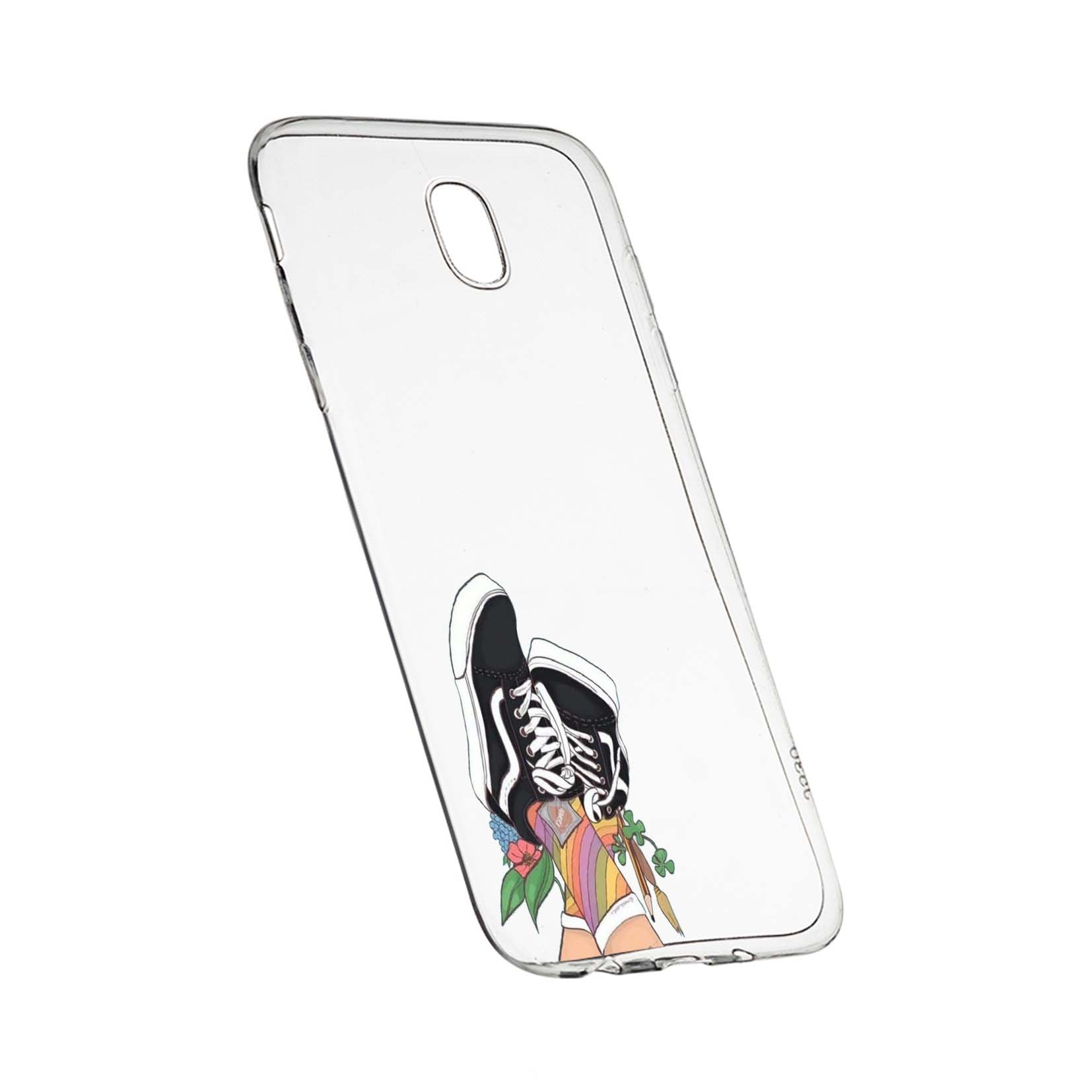 Husa de protectie Vans - Gym Shoes, pentru Samsung Galaxy J7 2017, rezistenta la uzura, anti-alunecare, din silicon Premium, 600