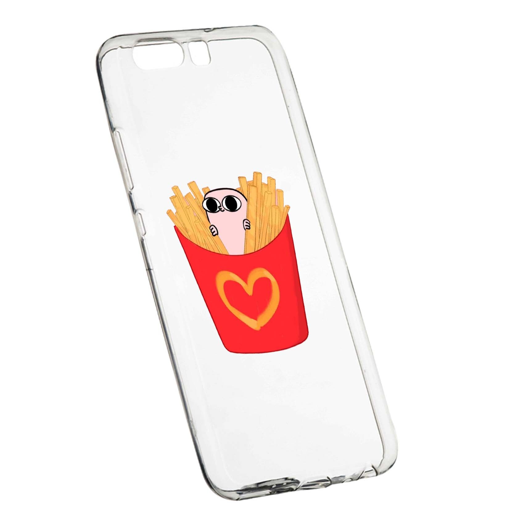 Husa de protectie I Love Chips, pentru Sony XZ Premium, rezistenta la uzura, anti-alunecare, din silicon Premium, 602