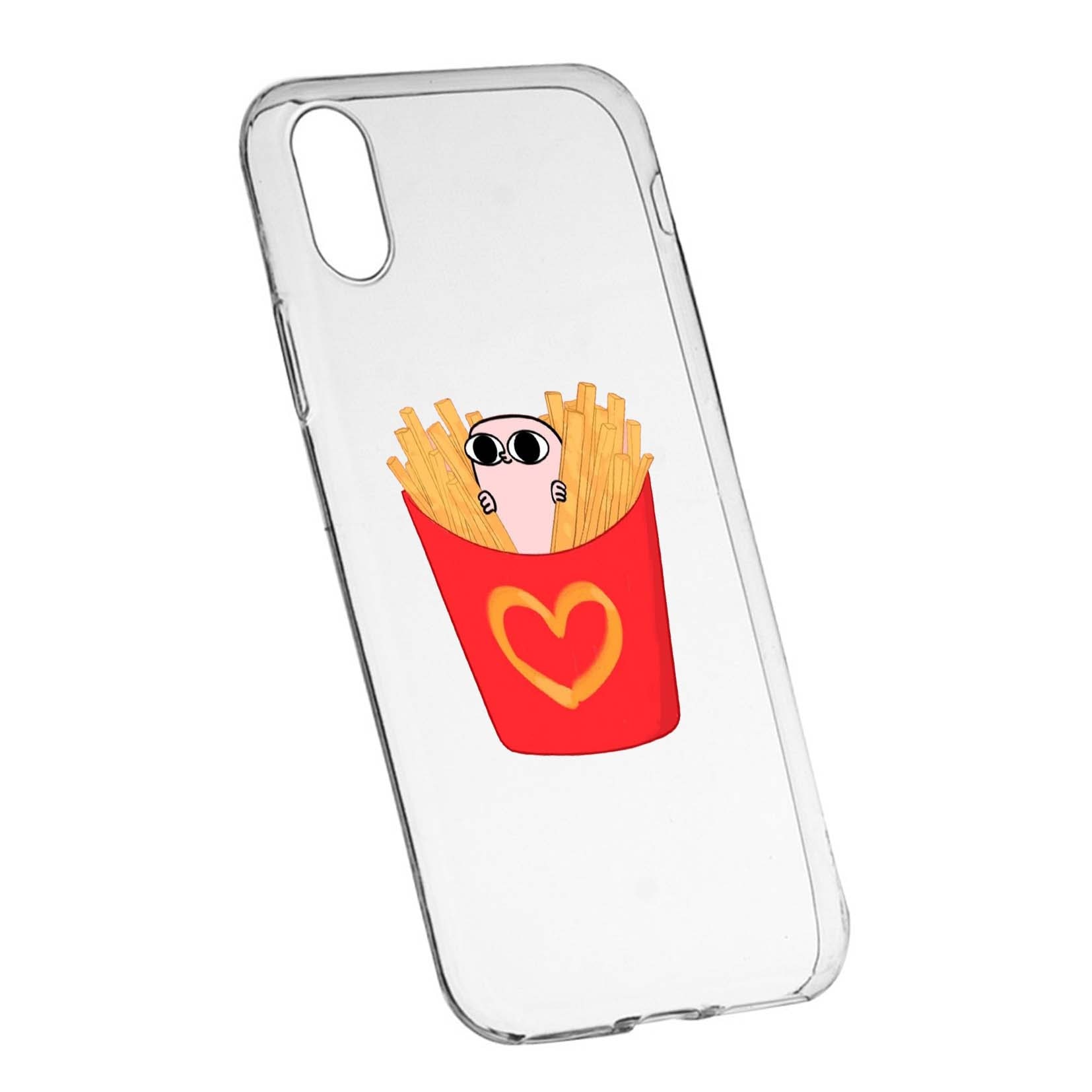 Husa de protectie I Love Chips, pentru Sony XA1 ULTRA, rezistenta la uzura, anti-alunecare, din silicon Premium, 602