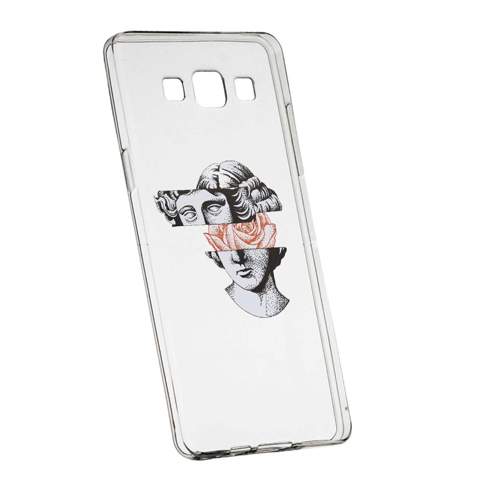 Husa de protectie Statue - Rose, pentru Samsung Galaxy J5 2016, rezistenta la uzura, anti-alunecare, din silicon Premium, 604