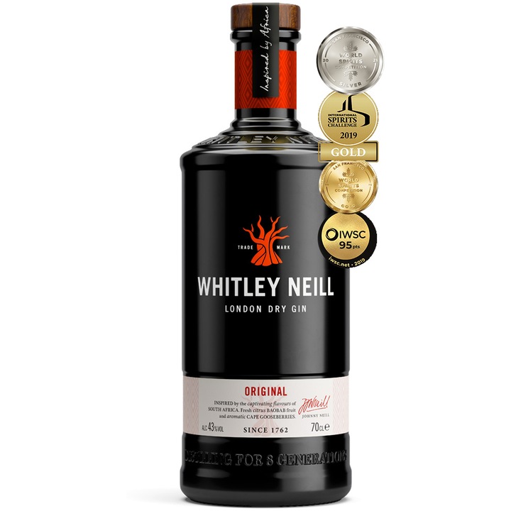 Whitley Neill Original Dry Gin, 43%, 0,7 L