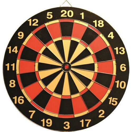 Joc darts Sunflex ALLROUND pe suport de hartie pentru sageti varf metalic, diametru 43cm