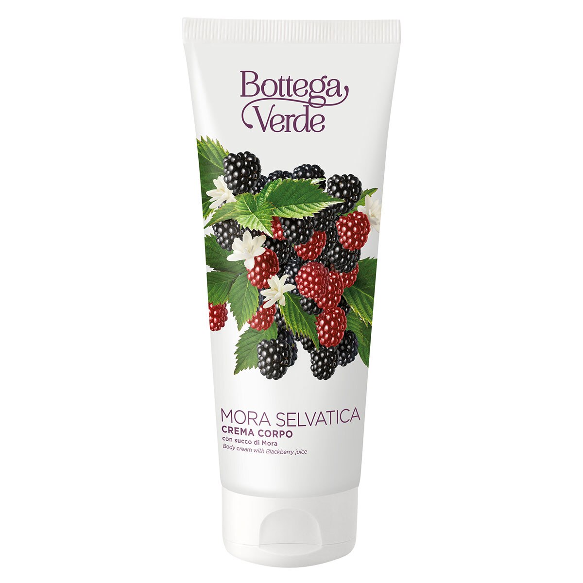 Crema de corp, hidratanta, cu aroma de mure salbatice - Mora Selvatica, 200 ML, Bottega Verde