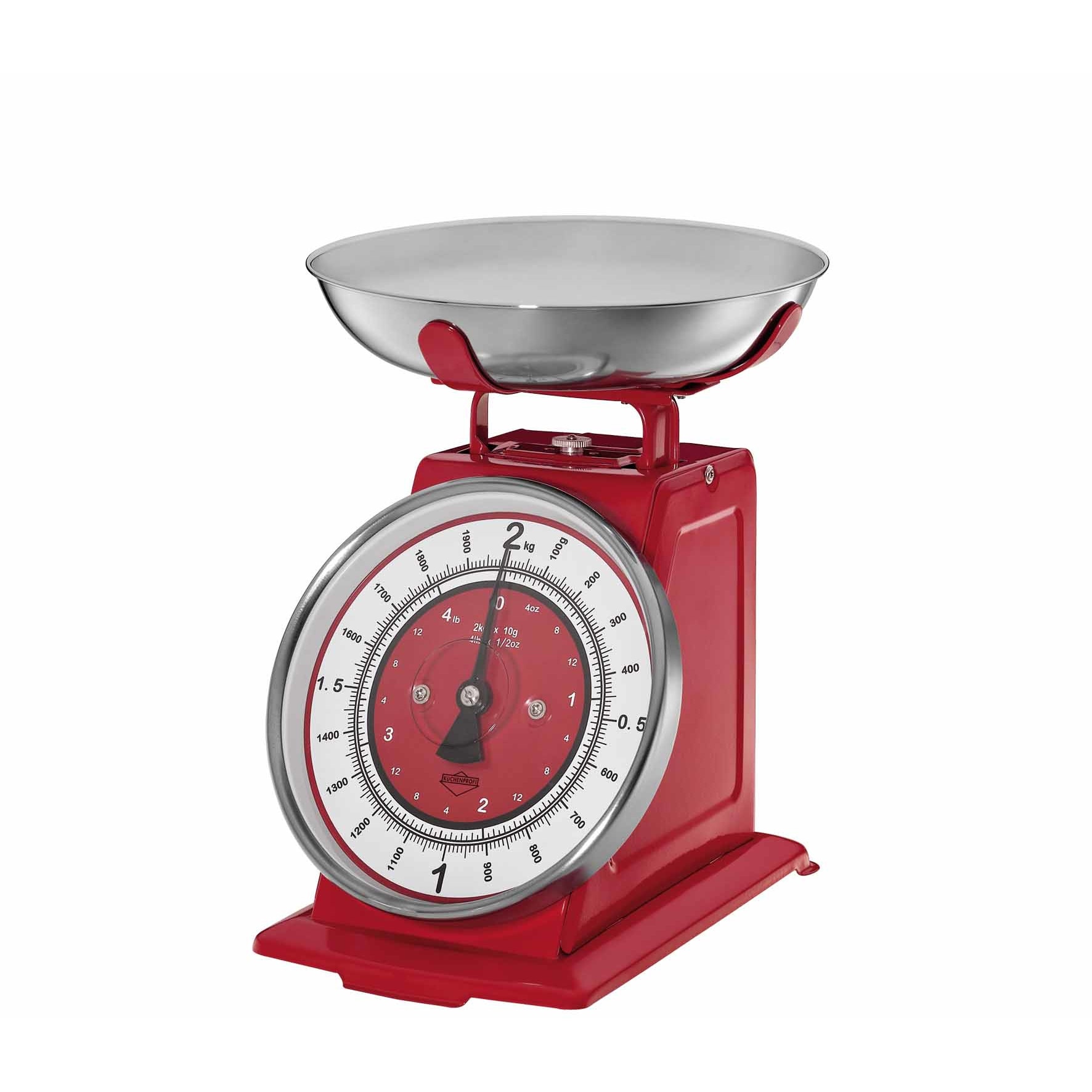 Cantar bucatarie, Kuchenprofi, Nostalgia, 2kg, rosu