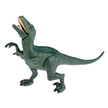 Dinozaur verde din plastic cu lumini si sunet, merge si scoate sunete realiste, ATS Dinozaur verde din plastic cu lumini si sunet, merge si scoate sunete realiste, ATS