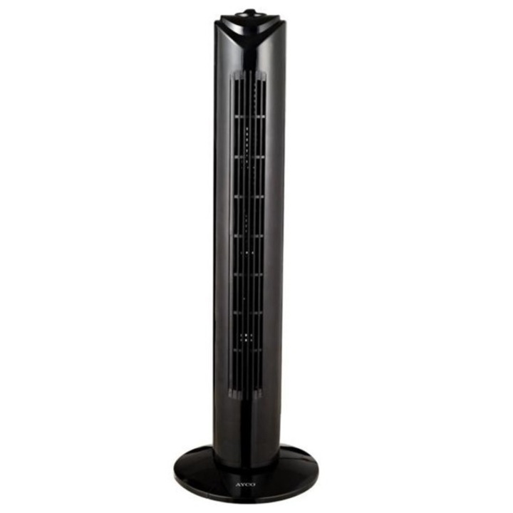 Вентилатор кула Ayco ATF-29, 3 степени, 29" диаметър, 45 W, черен