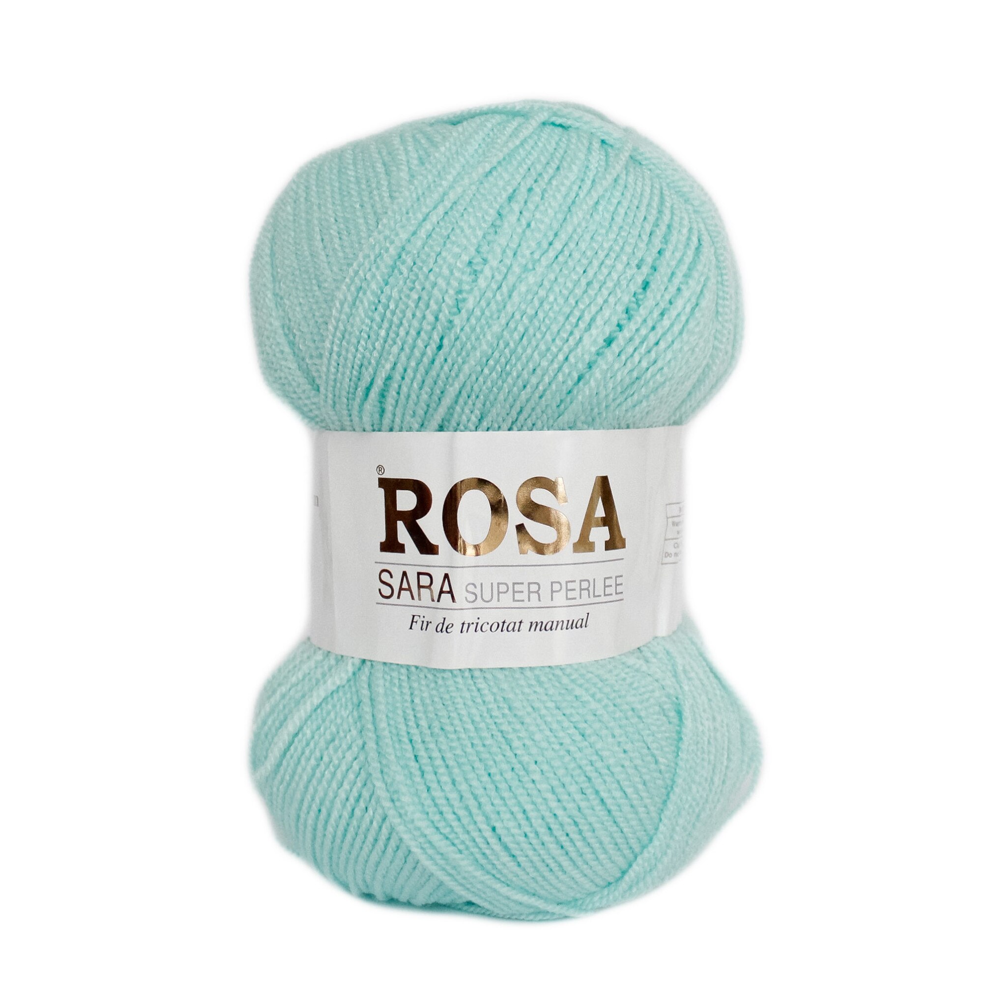 Pachet fir tricotat Rosa Sara 833, 5 bobine, acril 100%, 500 g/pachet, culoare turcoaz