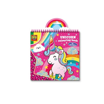 Set pictura si desen SES Creative Carte de colorat Unicorn + 40 abtibilde Set pictura si desen SES Creative Carte de colorat Unicorn + 40 abtibilde