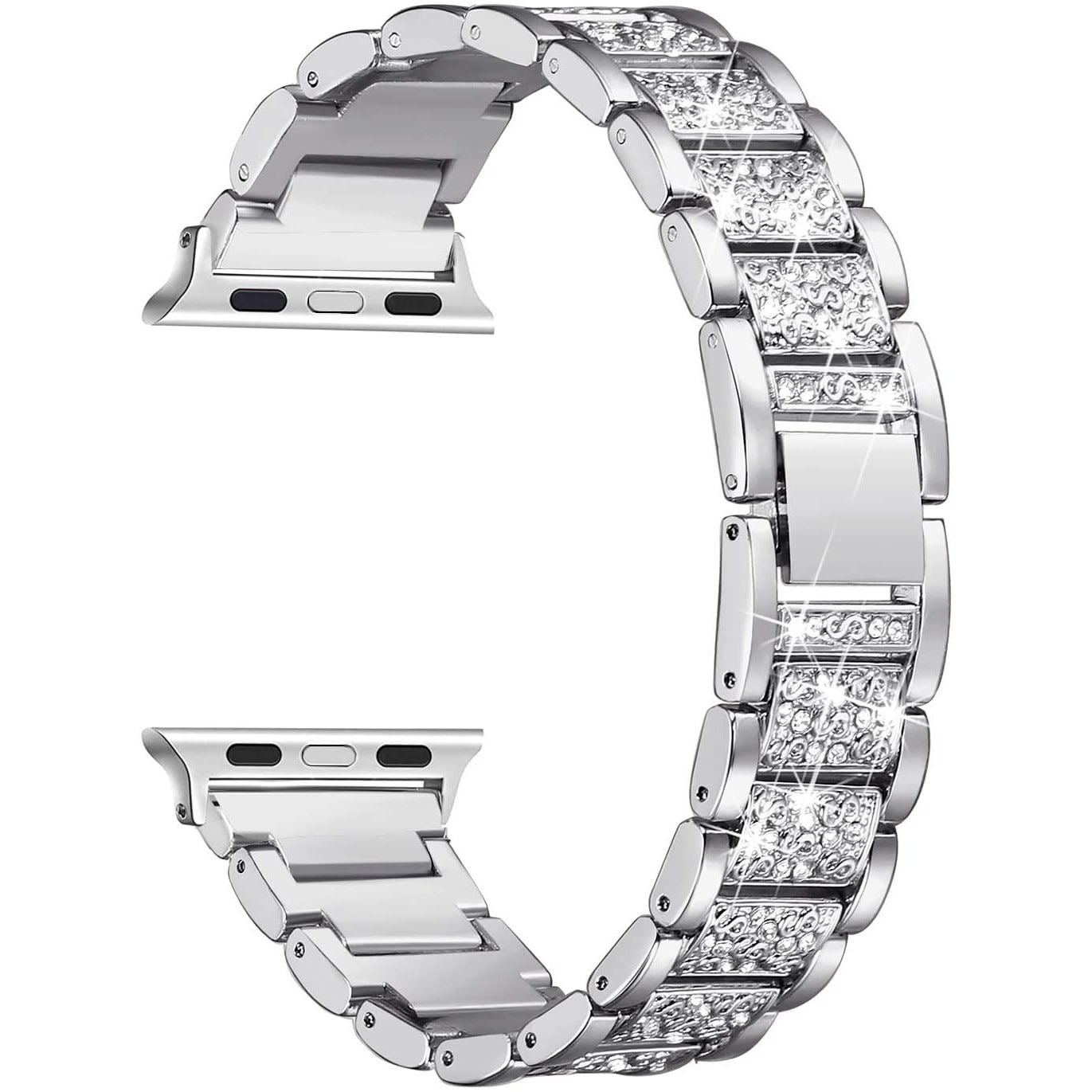 Curea metalica luxury ZAFIT™, bratara pentru Apple Watch 6/5/4/3/2/1, Display 44 mm, Argintiu CM02