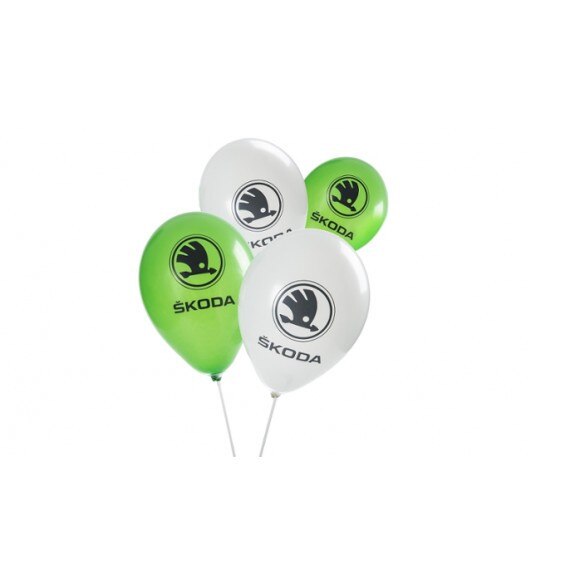 Set baloane Skoda, 50 buc, Multicolor