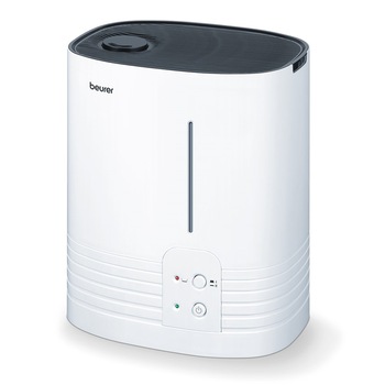Umidificator de aer Beurer, 365 W, LED, 6 l, 400 ml/h, Alb Umidificator de aer Beurer, 365 W, LED, 6 l, 400 ml/h, Alb