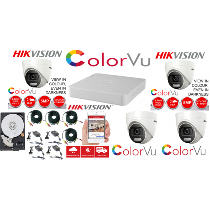 Kit supraveghere wireless o camera Bullet Wi-Fi HiWatch, 2MP, IR 30m + NVR 8 canale, 4MP, H.265+, no HDD + Sursa de alimentare