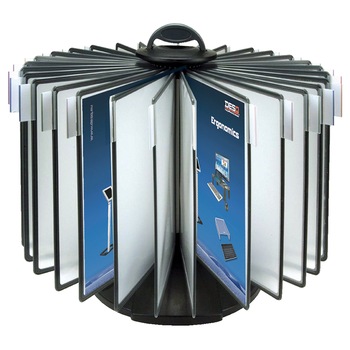 Display de prezentare pentru birou, DESQ 4509, rotativ, cu 30 buzunare A4 Display de prezentare pentru birou, DESQ 4509, rotativ, cu 30 buzunare A4