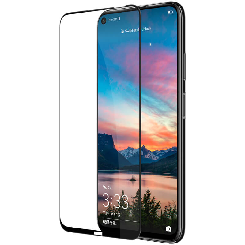 Folie de protectie glass compatibila cu Huawei P40 Lite E Full Face Full Glue Neagra