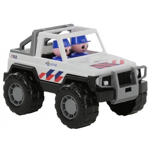 Jeep safari de politie cu 2 politisti , Polesie , 23x14x13cm , Robentoys