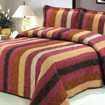 Cuvertura de Pat din Matase + 2 Fete de Perna, Pat 2 Persoane, CCM-06 Cuvertura de Pat din Matase + 2 Fete de Perna, Pat 2 Persoane, CCM-06