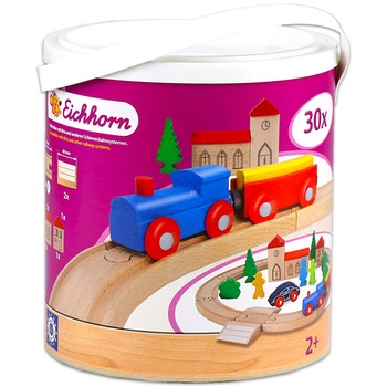 Set constructie Eichhorn, Trenulet cu accesorii, 25 piese Set constructie Eichhorn, Trenulet cu accesorii, 25 piese