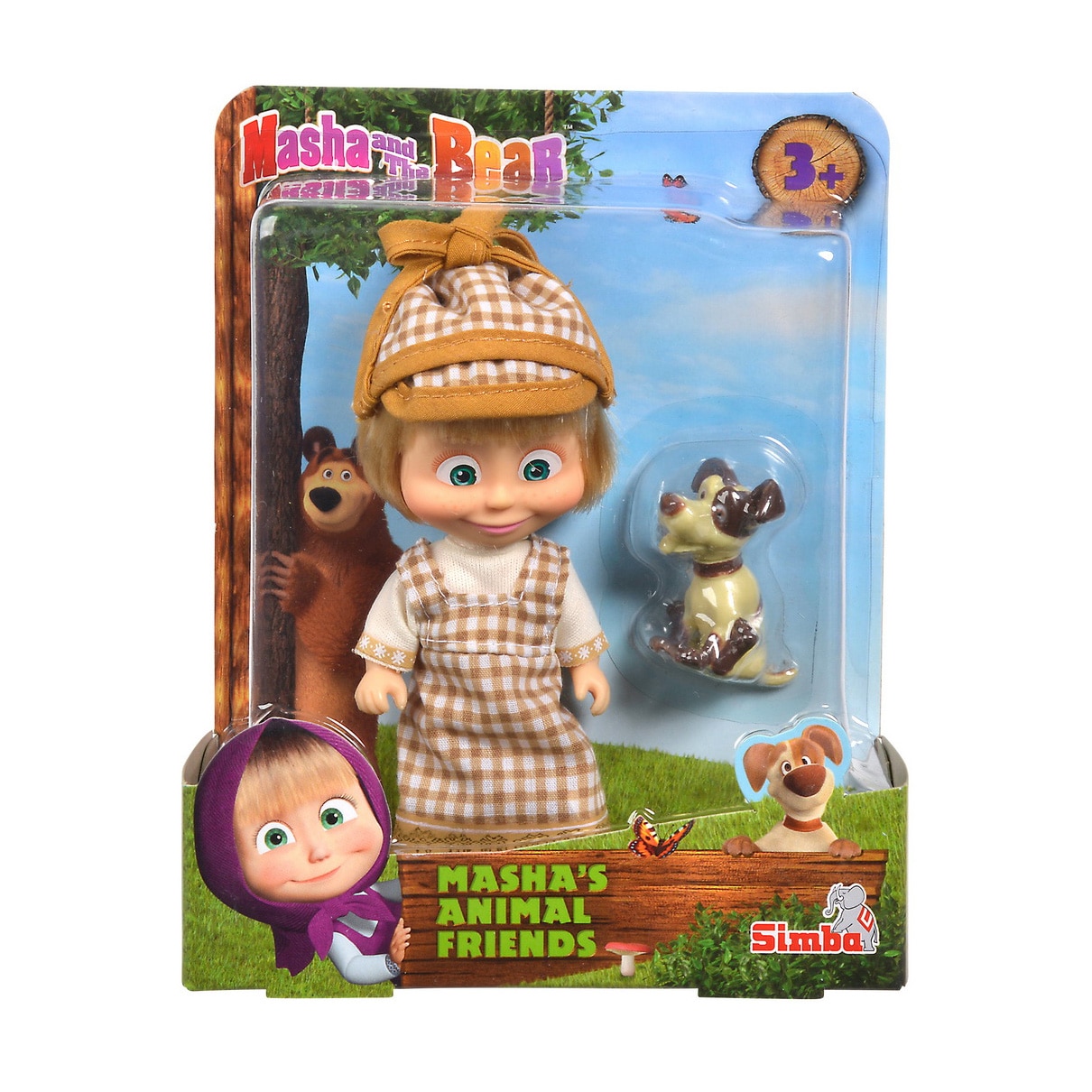 Set de joaca Masha and the Bear - Masha cu catelus