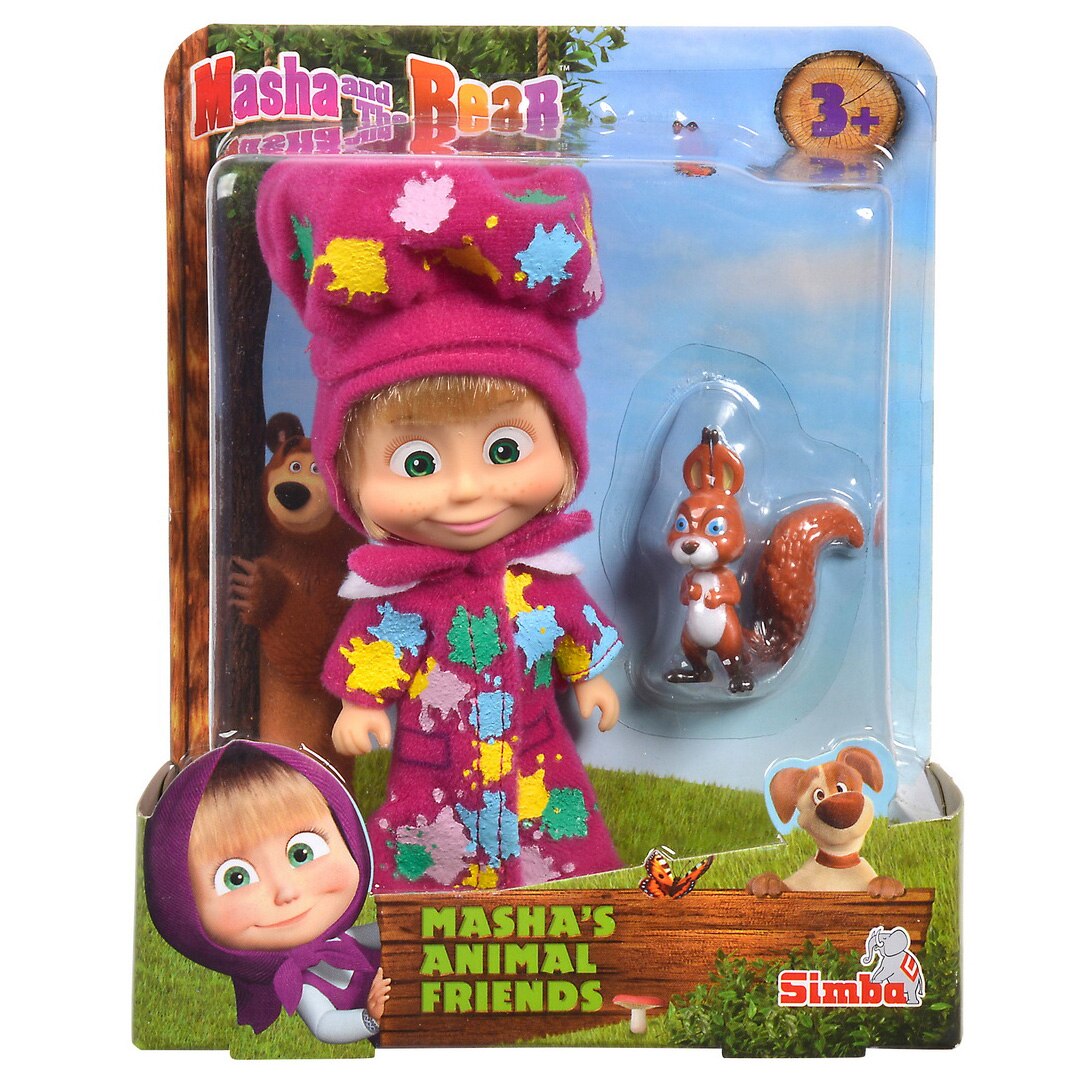 Set de joaca Masha and the Bear - Masha cu veverita