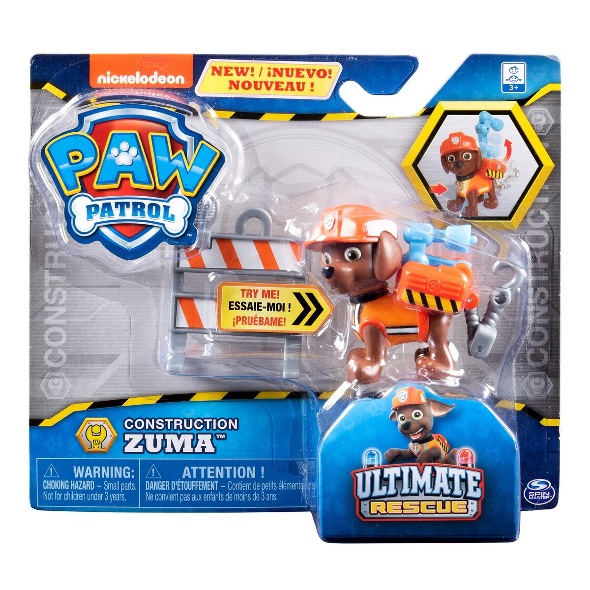 Figurina Paw Patrol - Ultimate rescue, Experti in constructii, Zuma
