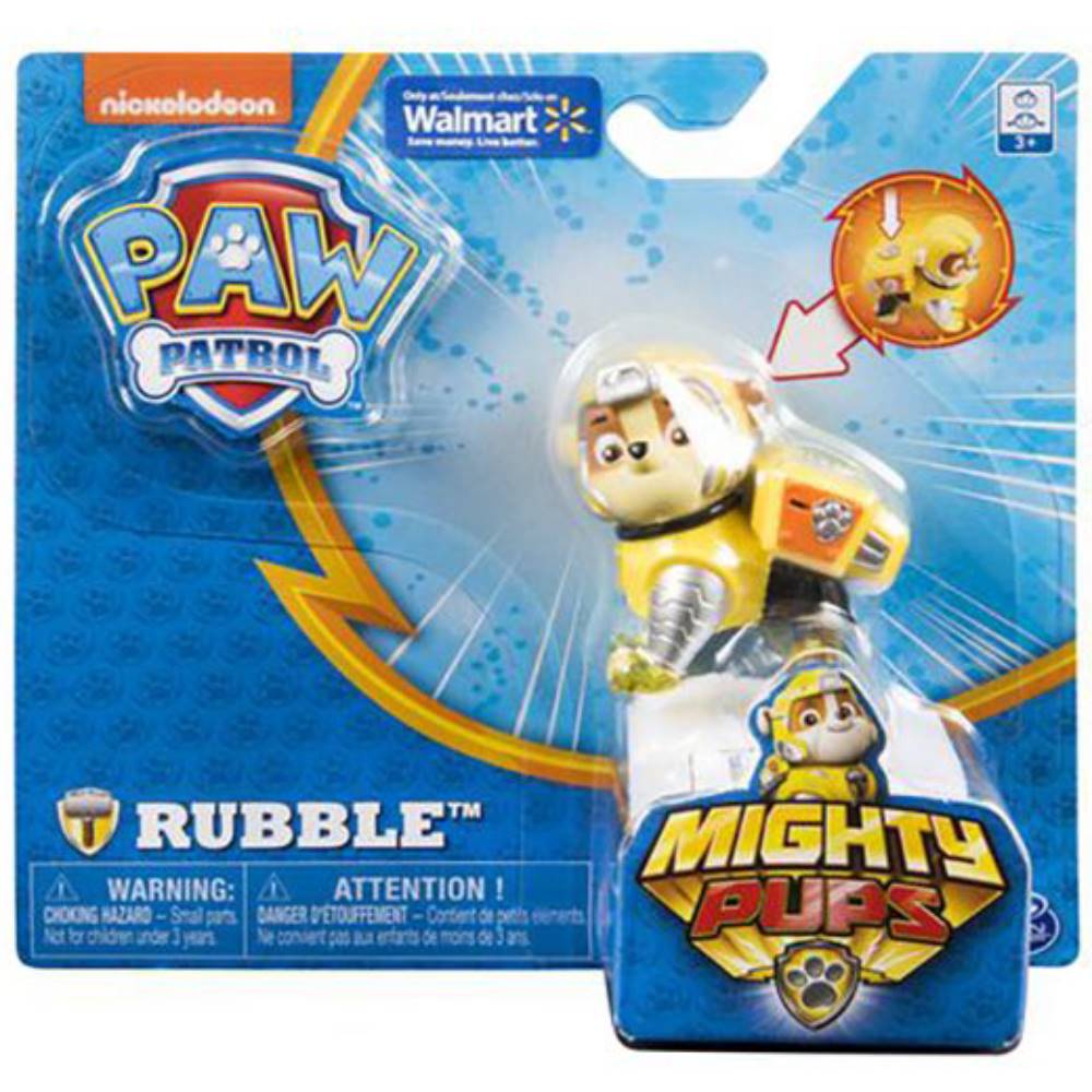 Figurina Paw Patrol Mighty Pups - Rubble