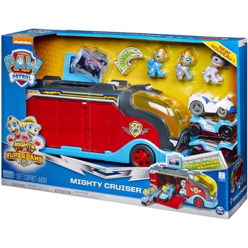 Set de joaca Paw Patrol - Mighty Pups, Mighty Cruiser, cu 3 figurine incluse Set de joaca Paw Patrol - Mighty Pups, Mighty Cruiser, cu 3 figurine incluse