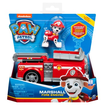 Set figurina cu vehicul Paw Patrol - Marshall, Fire Engine Set figurina cu vehicul Paw Patrol - Marshall, Fire Engine